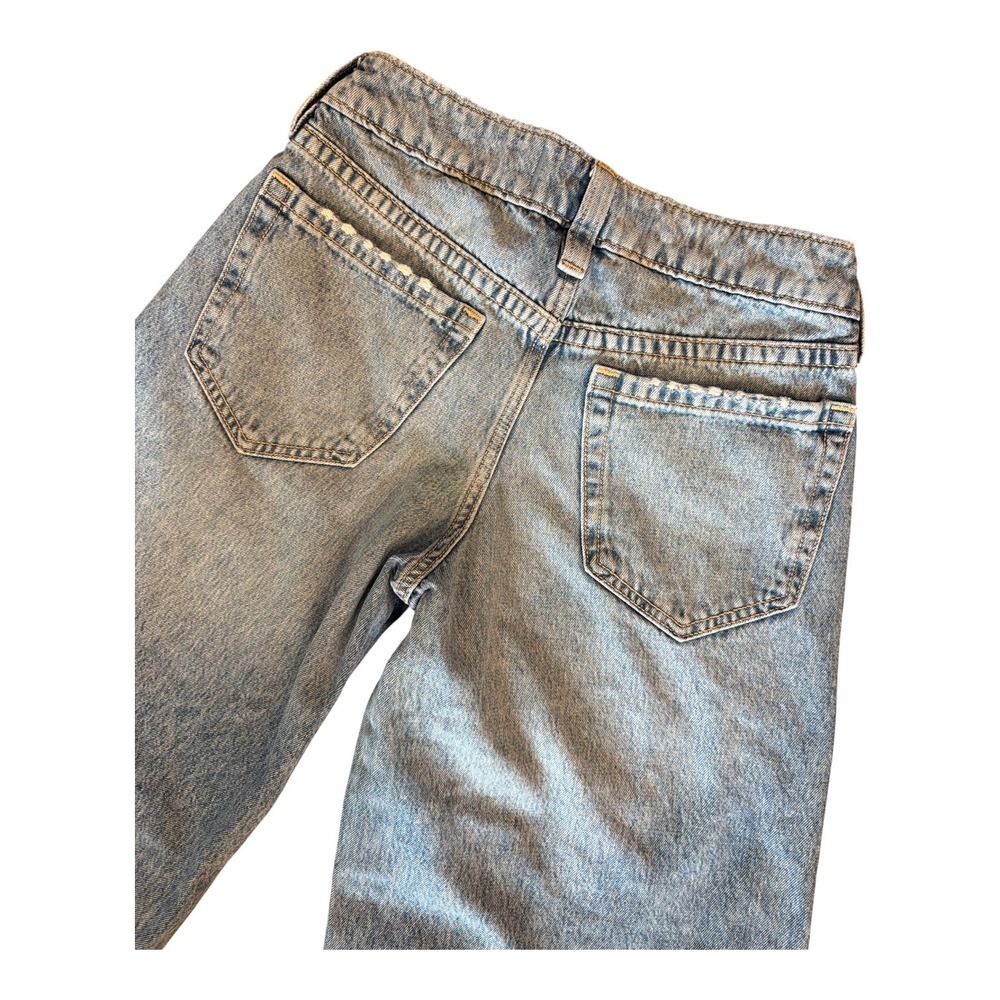 Hollister Low-Rise Super Baggy Jeans Light Wash Wide Leg Denim W23 000R Regular - Picture 8 of 9